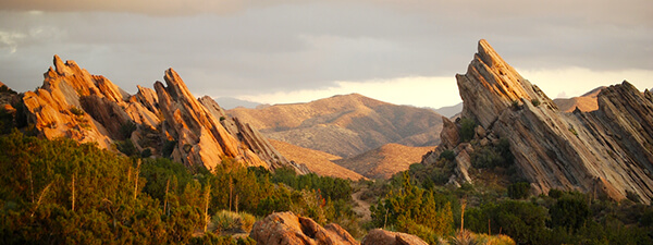 landscape of mountains in Agua Dulce, CA